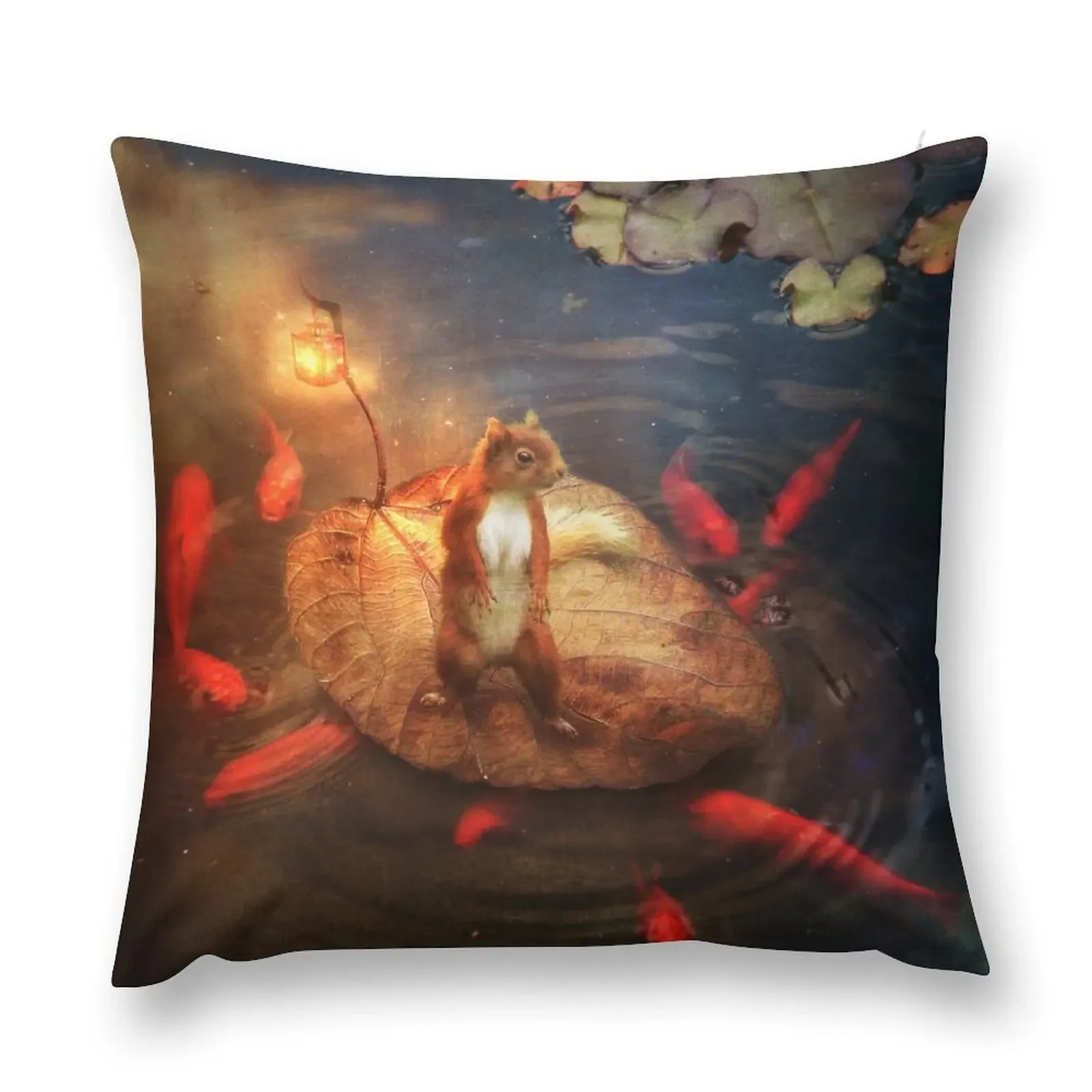 Columbus the Squirrel Throw Pillow covers for pillows Cushion Cover Cushions Cushion Covers For Living Room pillow