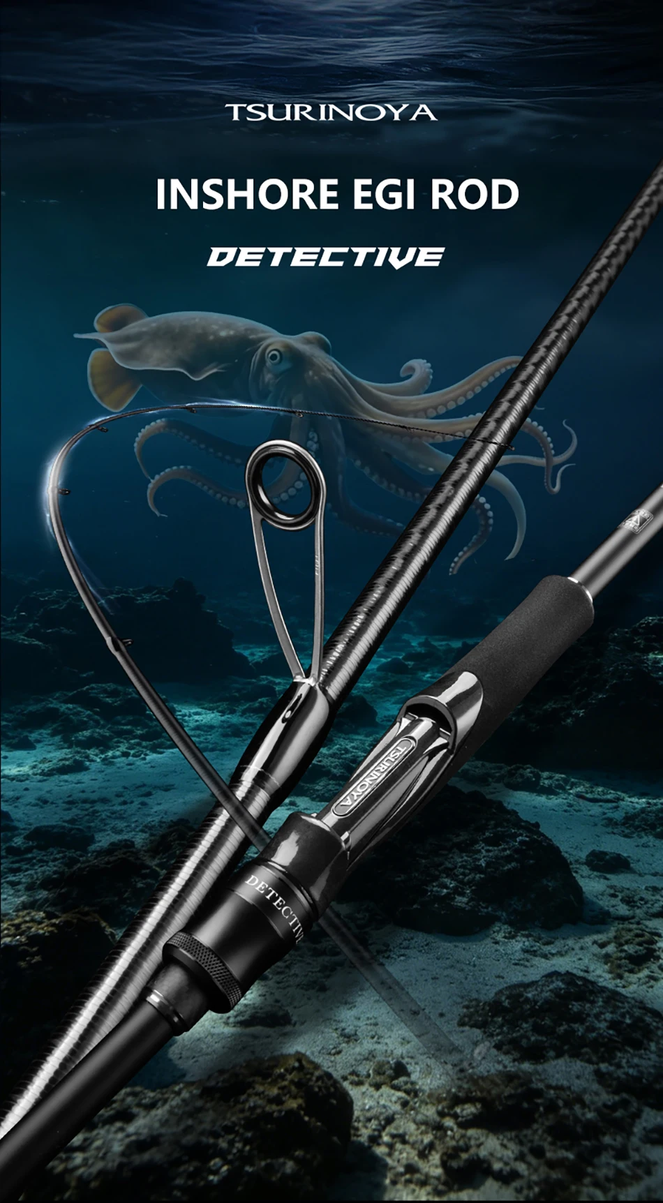TSURINOYA Ultraleichte Inshore EGI-Rute DETECTIVE S832ML S862ML 93g Hochempfindliche FUJI A Guide Tintenfisch-Oktopus-Angelrute – Detail 1