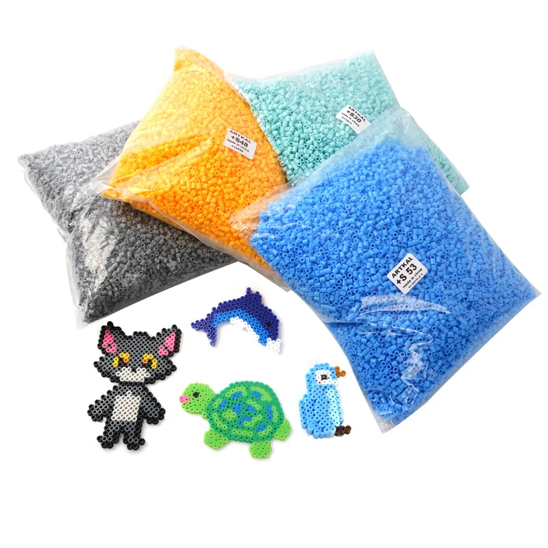2.6mm 1000pcs/pack Mini Perler Hama Beads Iron Beads For Kids DIY Puzzles High Quality Handmade Gift Toy