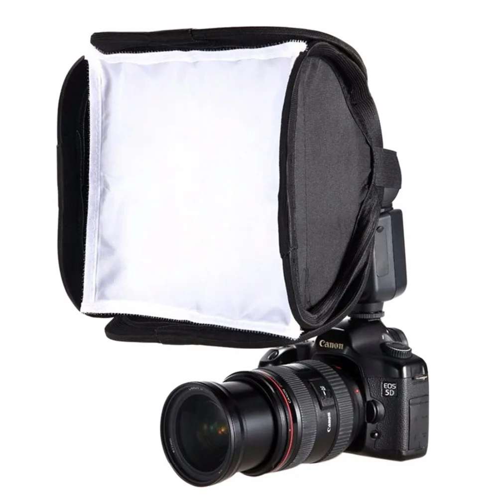 23x23cm Portable Flash Light Softbox Speedlight Diffuser for 580EX 430EX 600EX for Canon Nikon Pentax Soft box Cover