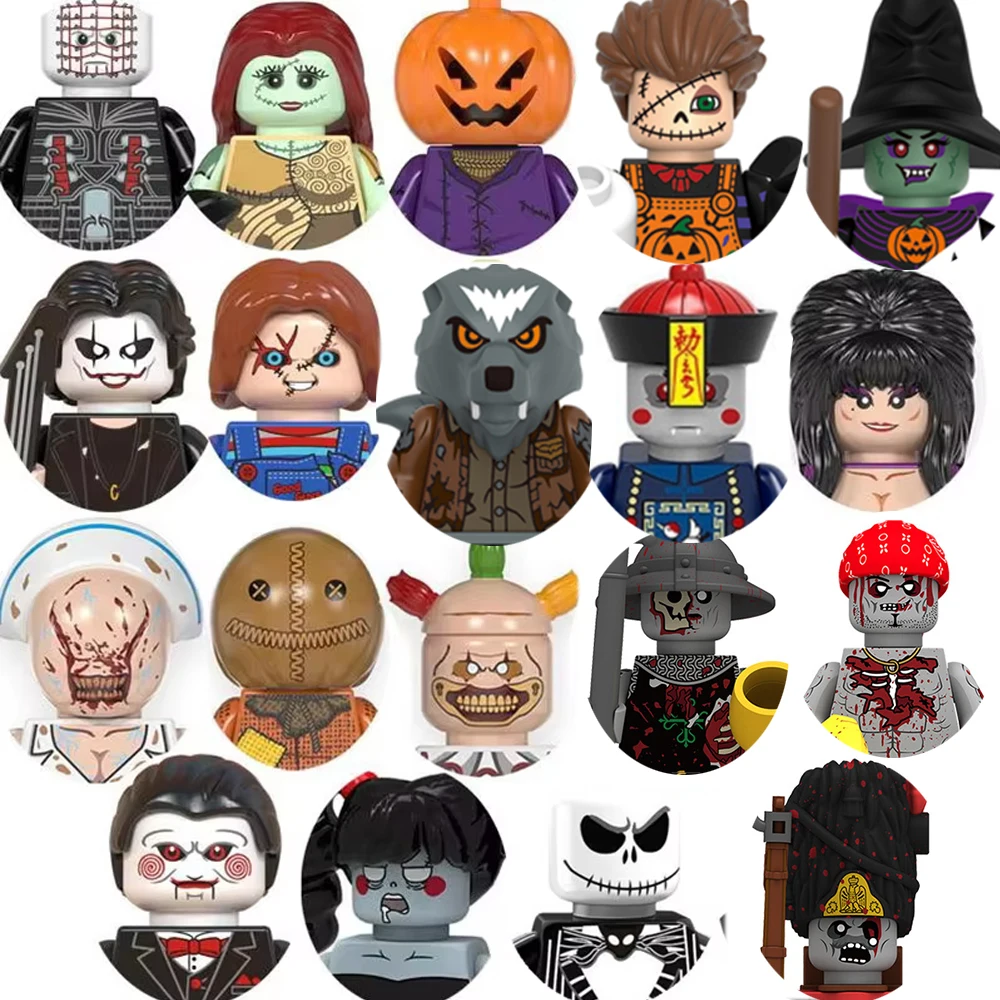 Movie Halloween Horror Theme Scream Killer Billy Jason Action Figures Bricks Building Blocks Toys for Children Gifts