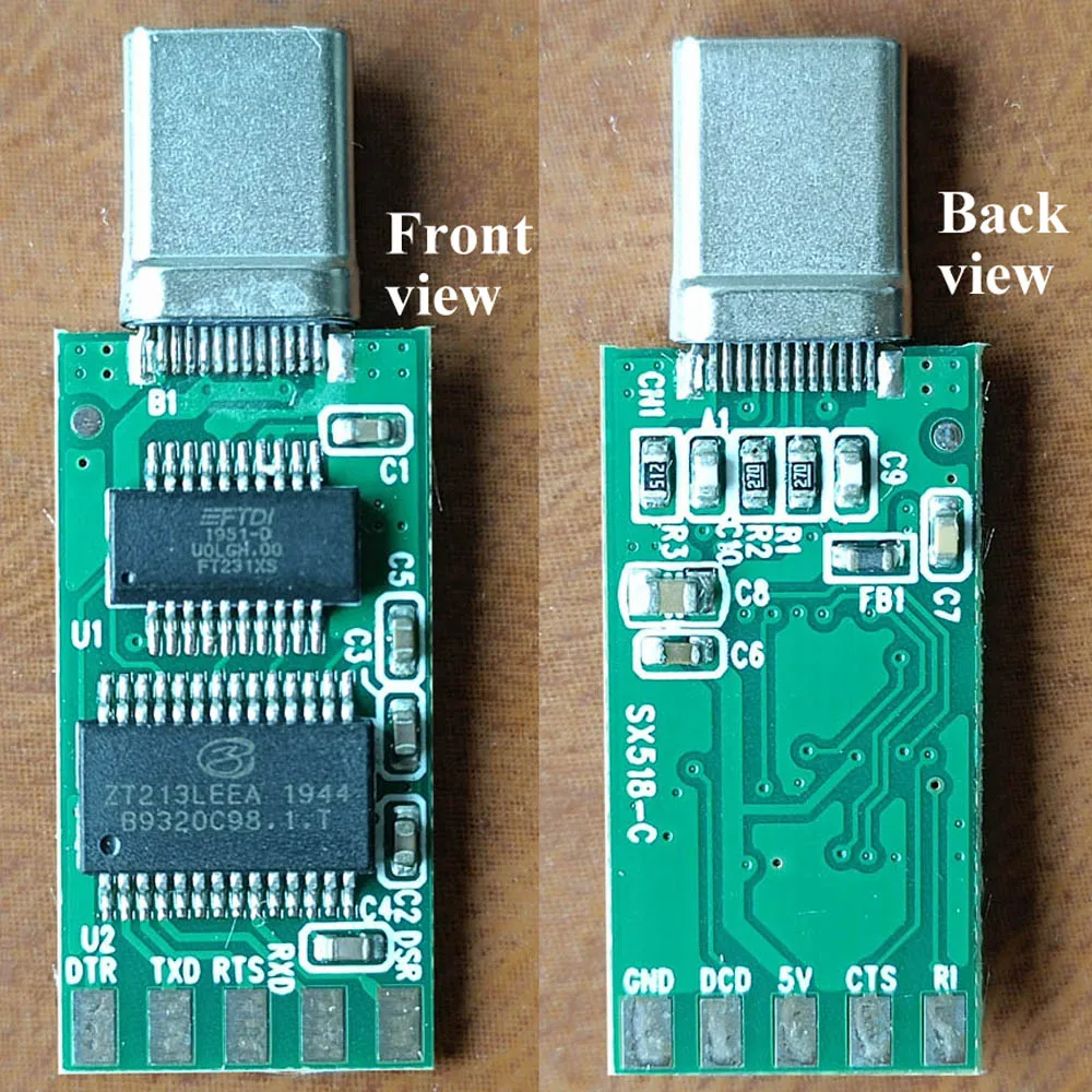 USB Type C to RS232 Serial Converter Adapter for Mac Laptop Tablet Mobile Putty SecureCRT Console Control Program Config PLC Con