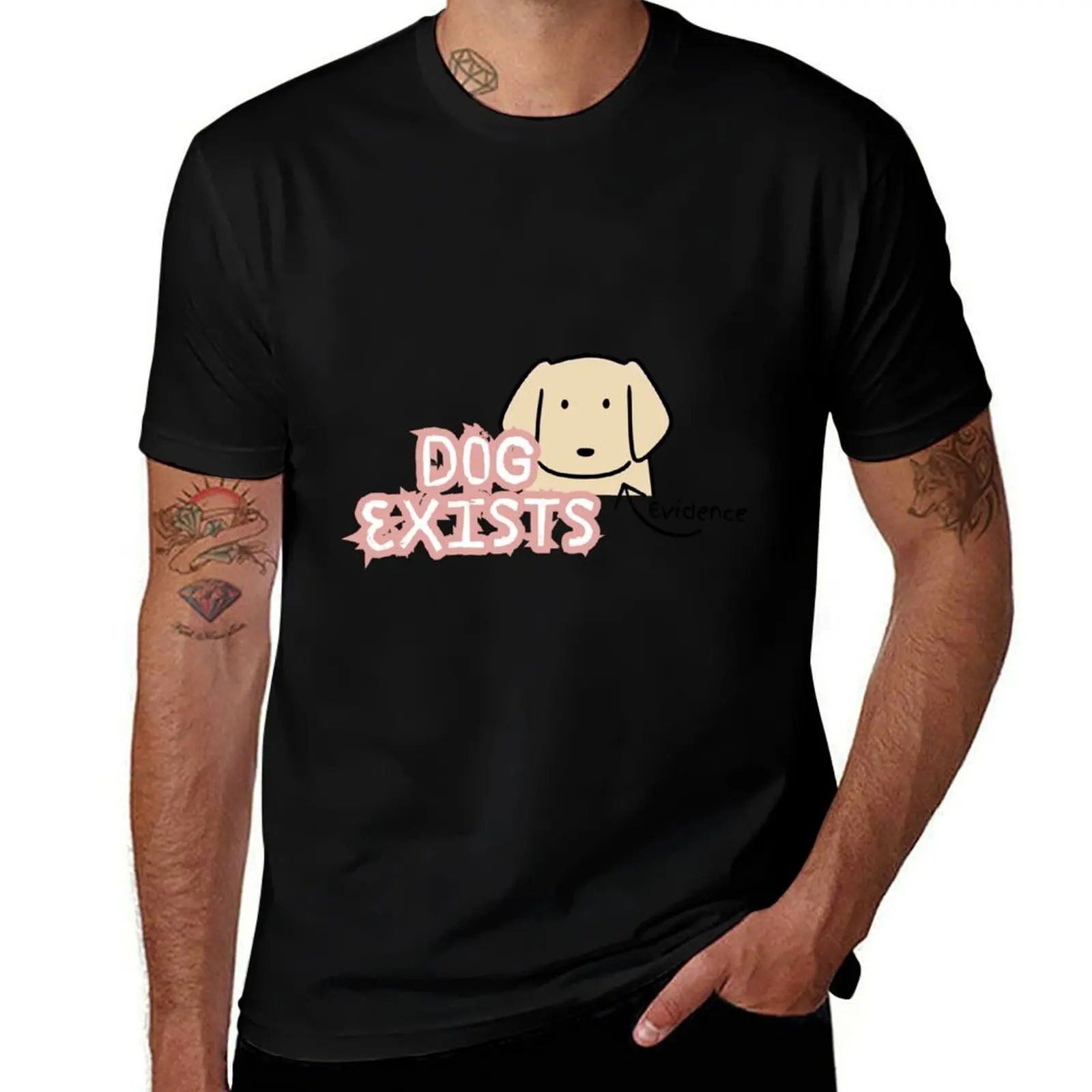 Dog exists T-Shirt Casual Daily Wear Short Sleeve Top