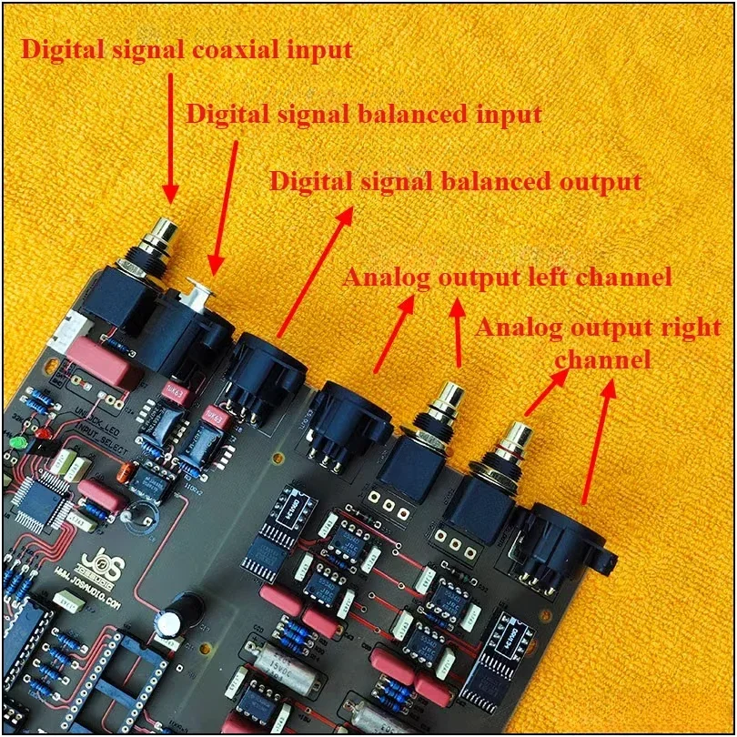 TDA1541 chip DAC audio decoding board PCB finished DIY 10th anniversary commemorative improved version - Image 3
