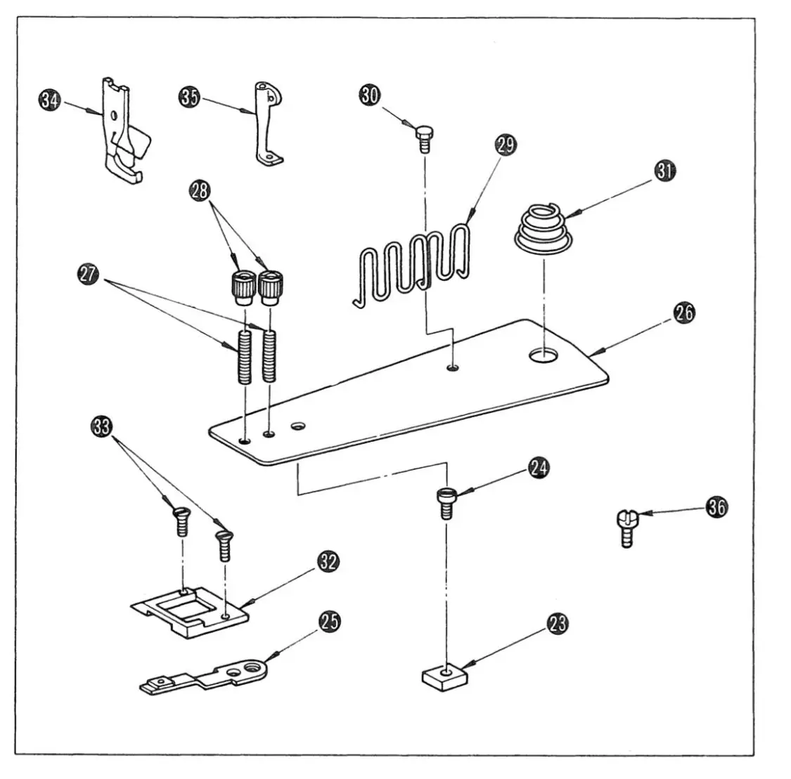

244 245 246 Sewing Machine Hemming Device Assembly Customized