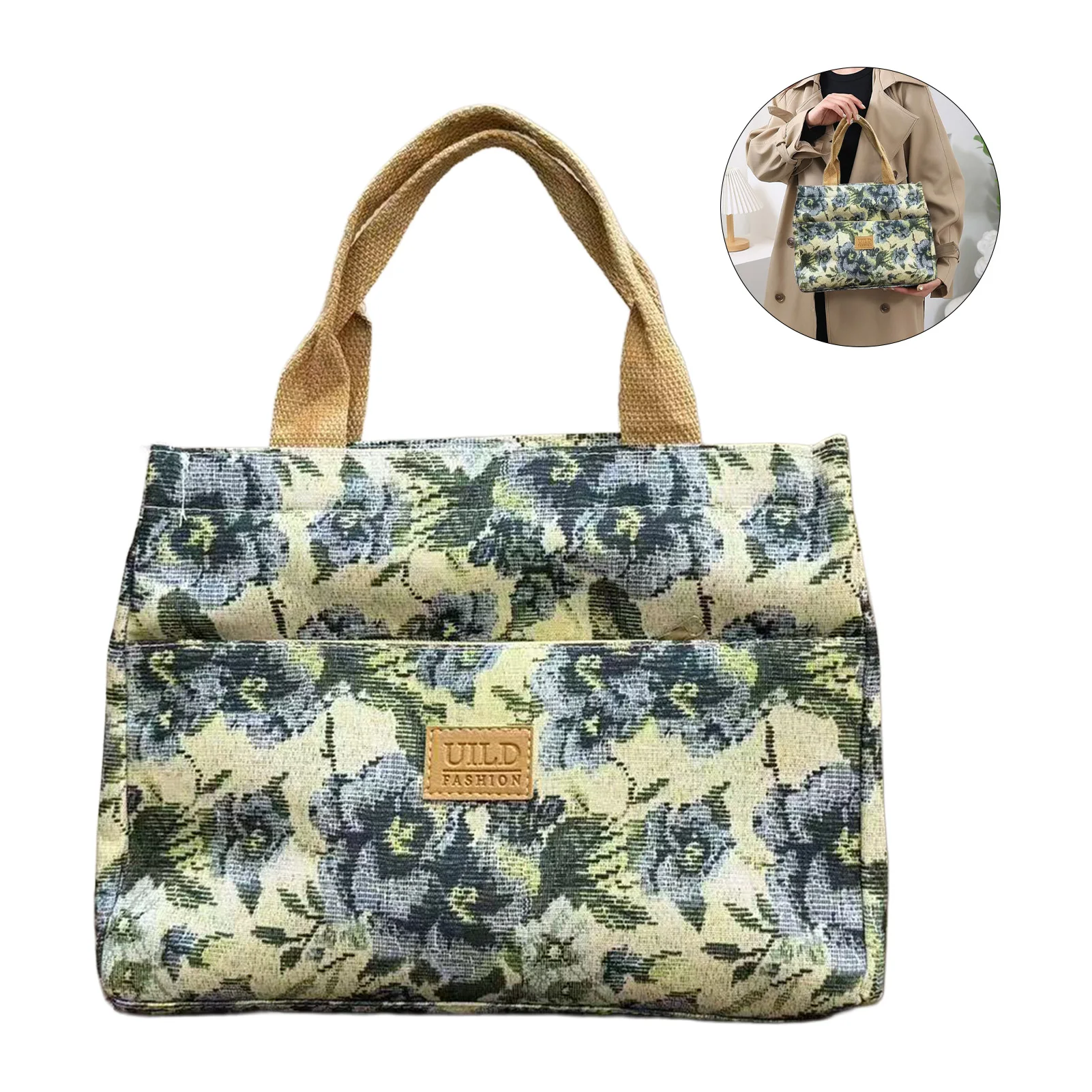 

Large Capacity Shoulder Bag Tote Bag for Women Casual Handbag Shopping Bag Commuting Work Purse