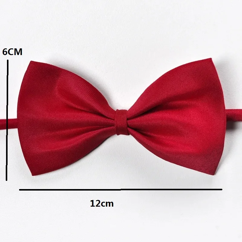 Men Adult Bow tie Solid Color Classic Fashion Wedding Party Formal Gift Multicolor Adjust Neck Bow Tie