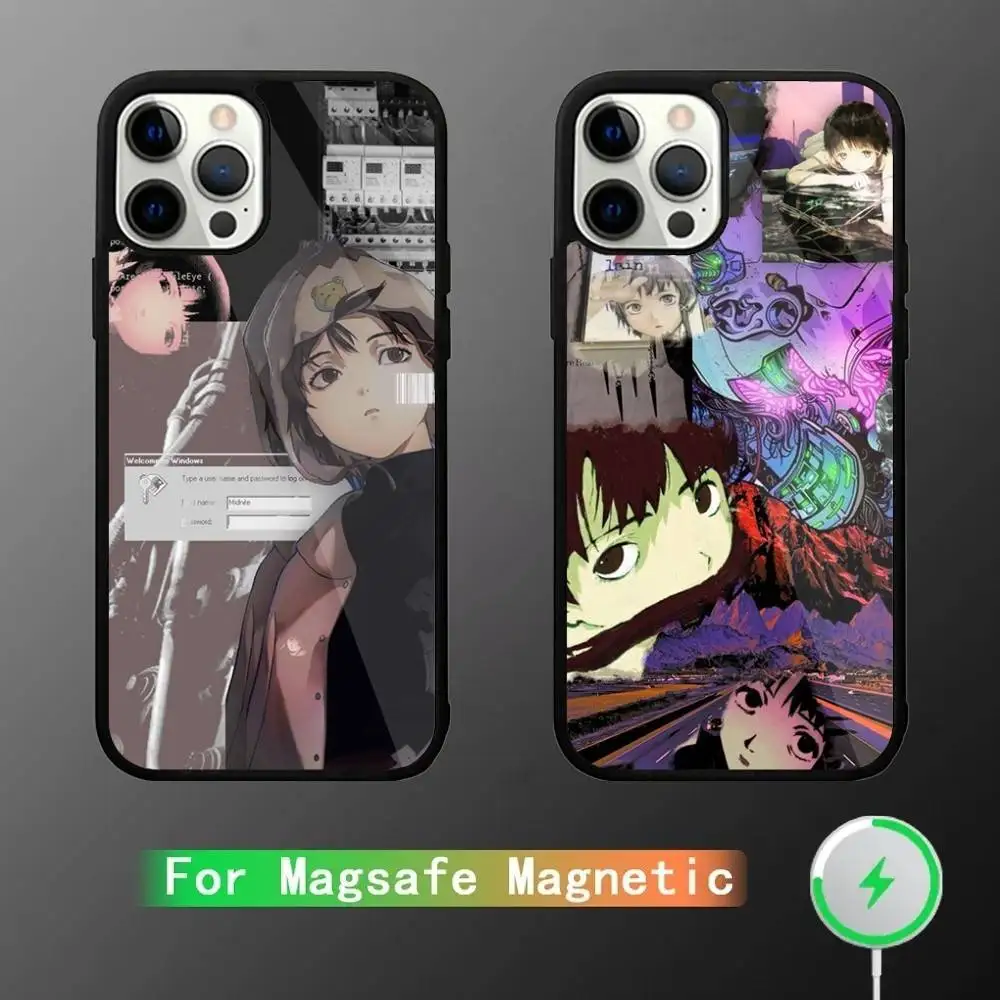 

Serial Experiments L-Lain Phone Case For iPhone 17,16,15,14,13,12,11,Pro,Max,Plus,Mini,SE4,E Magnetic Magsafe Wireless Charging