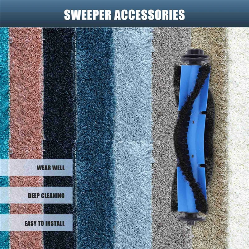 قطع غيار الأجهزة لسلسلة Ultenic D5S / D5S Pro / D5S Pro + جهاز آلي لتنظيف الأتربة استبدال قطع الغيار فرشاة جانبية رئيسية Hep