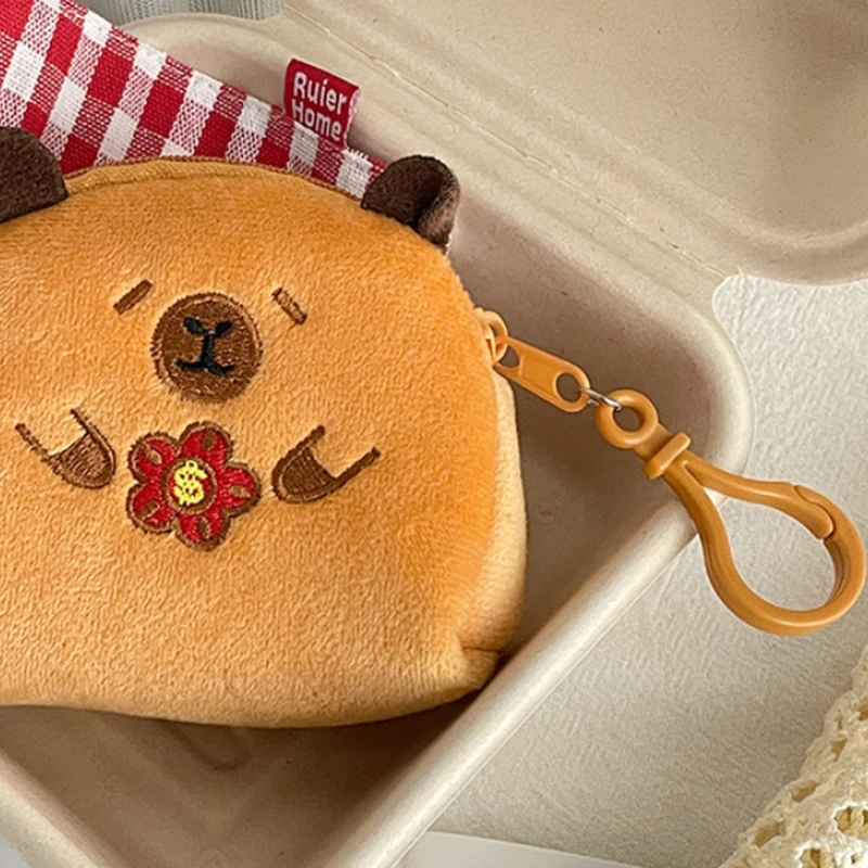 クリエイティブイルカアニメぬいぐるみコイン財布かわいいミニコイン財布ラウンド漫画バッグペンダント