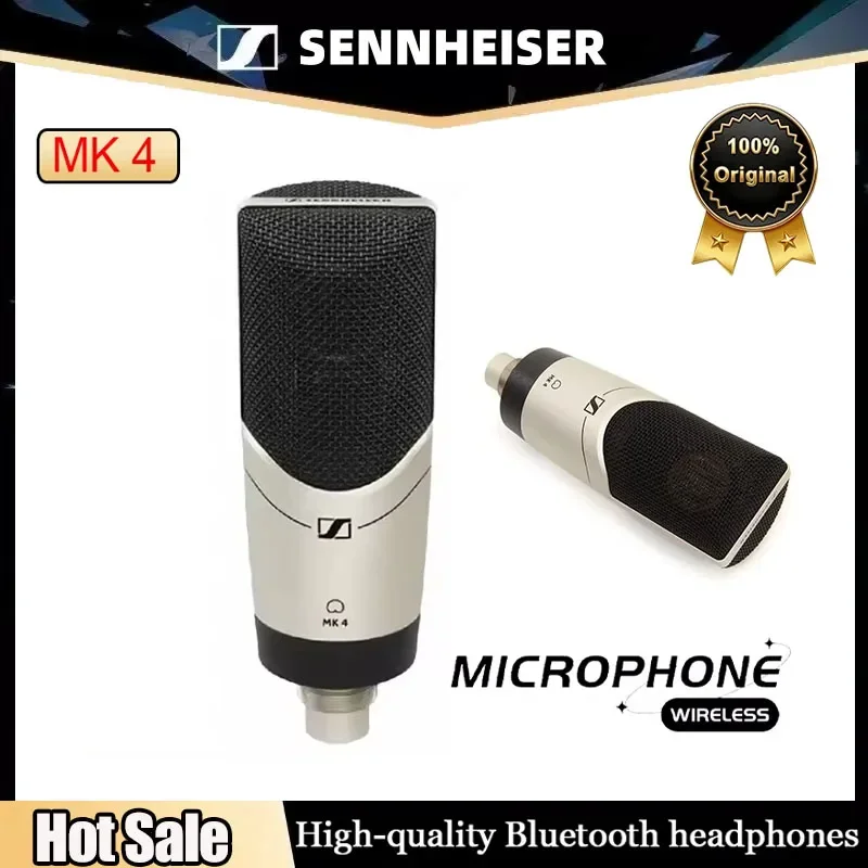 

Профессиональный конденсаторный микрофон Sennheiser MK4 с большой диафрагмой для караоке, прямых трансляций и профессиональных выступлений.