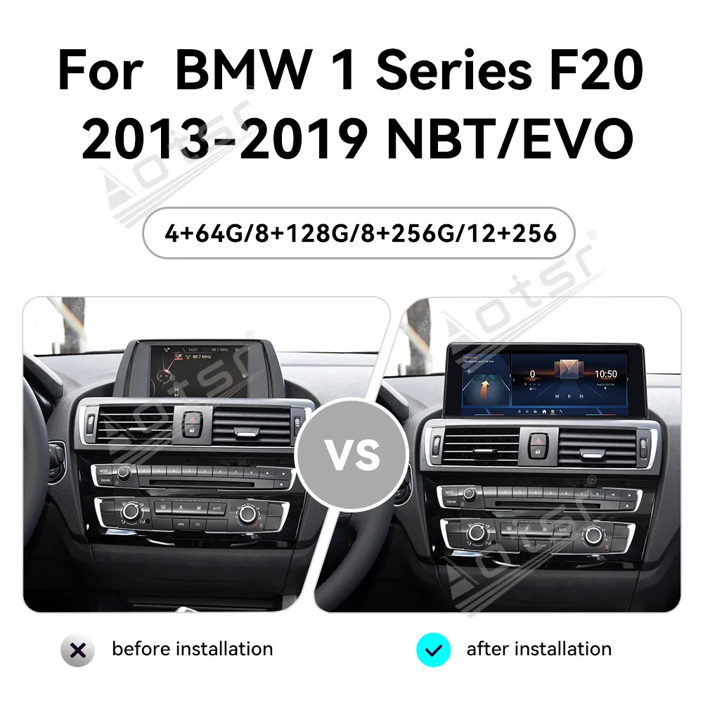 8.8 ''أندرويد 14 لسيارات BMW 1 Series F20 2013-2019 نظام ملاحة GPS للسيارة CarPlay HD شاشة تعمل باللمس رئيس وحدة مشغل وسائط متعددة راديو Aut #3