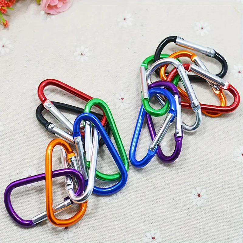 19Pcs Heavy Duty Strong Buckle Clips Random Color Durable Fastener Clips For Camping Hiking Outdoor Travel Gear Accessories