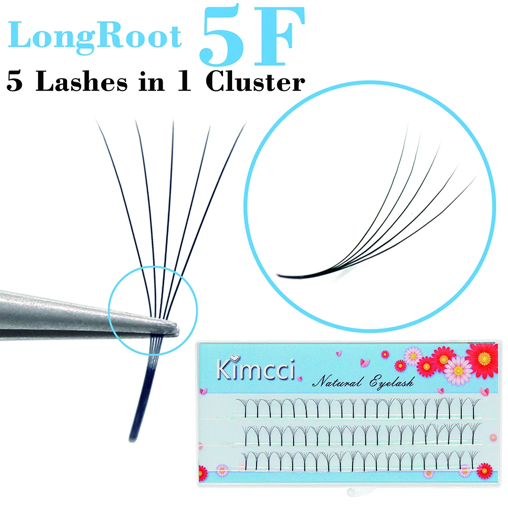 5F/5D Individual Lashes Premade Volume Fans Long Root Lash Russian Volume Eyelash Extensions Pre made Lash Extension Faux Mink