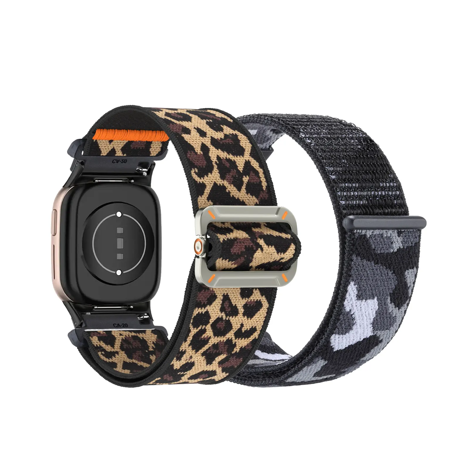 

2pcs Nylon Bands for Honor Watch 4 Band, Elastic Nylon Sports Strap