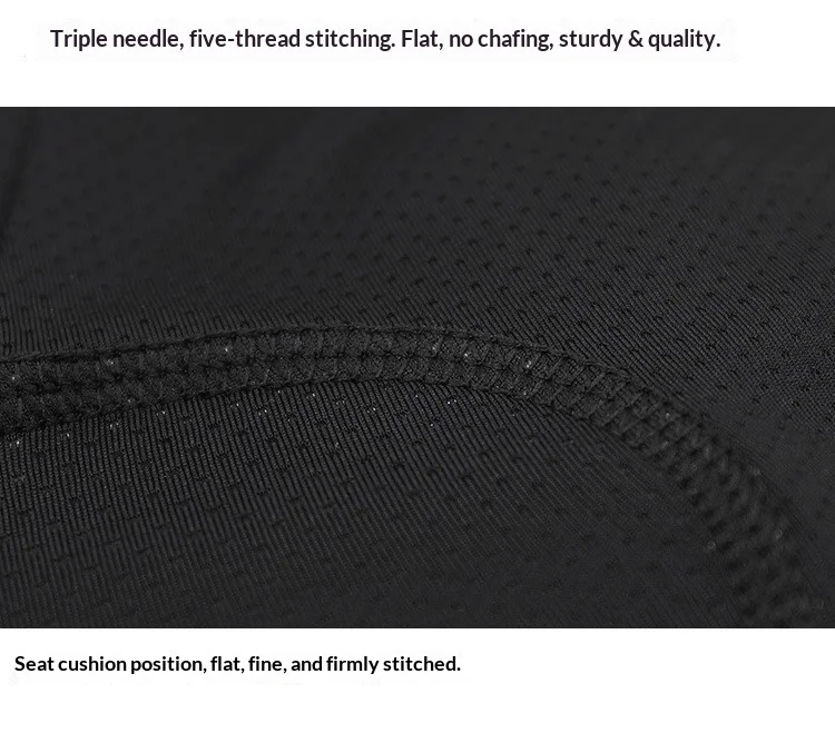 OFFBONDAGE Radhose für Herren, atmungsaktive Radunterwäsche aus Mesh, 5D-Gel-Polster, stoßdämpfende MTB-Radhose, Radbekleidung – Detail 11