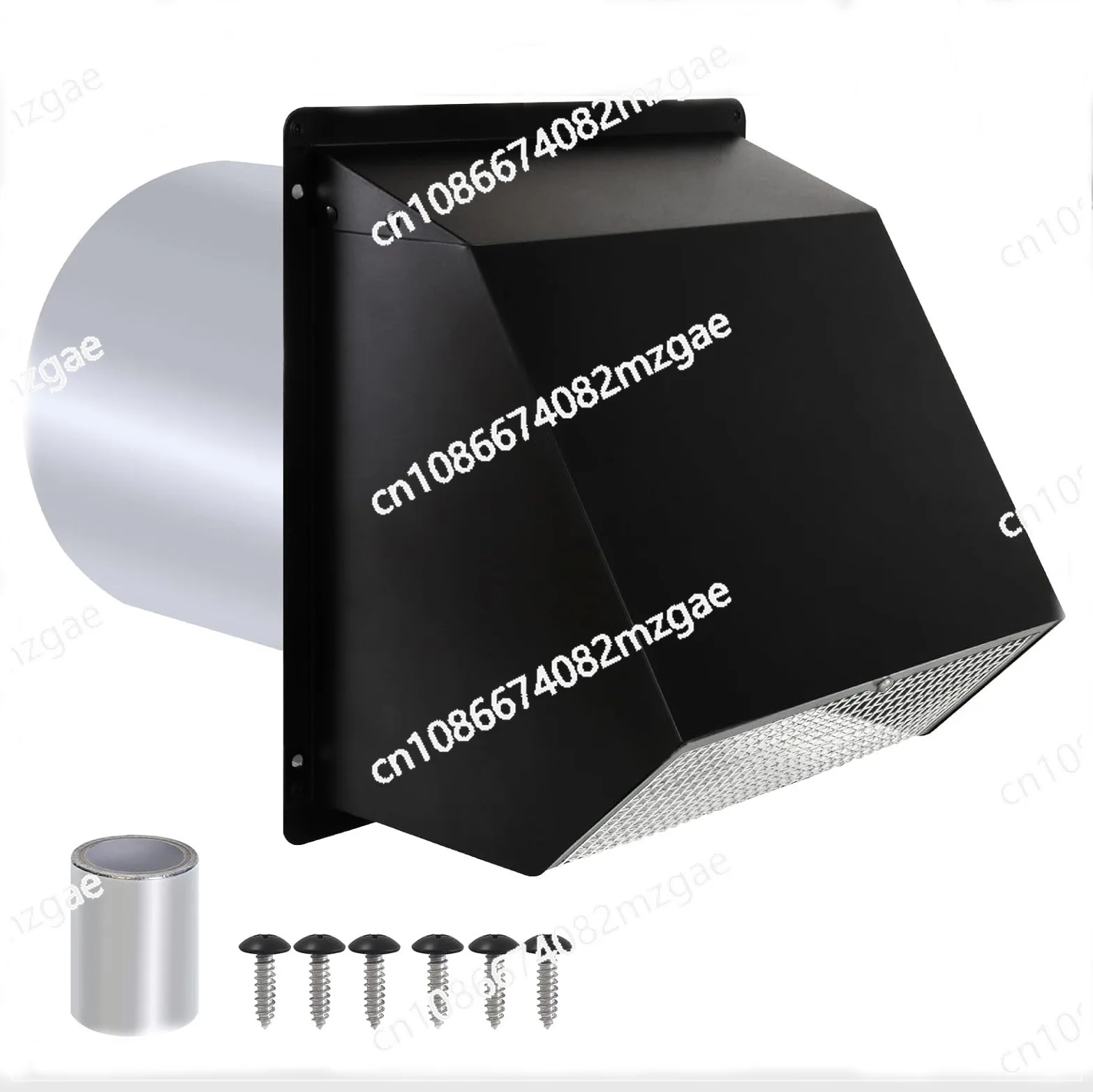

8-Inch hooded wall vent damper Outdoor wall vent Ventilation