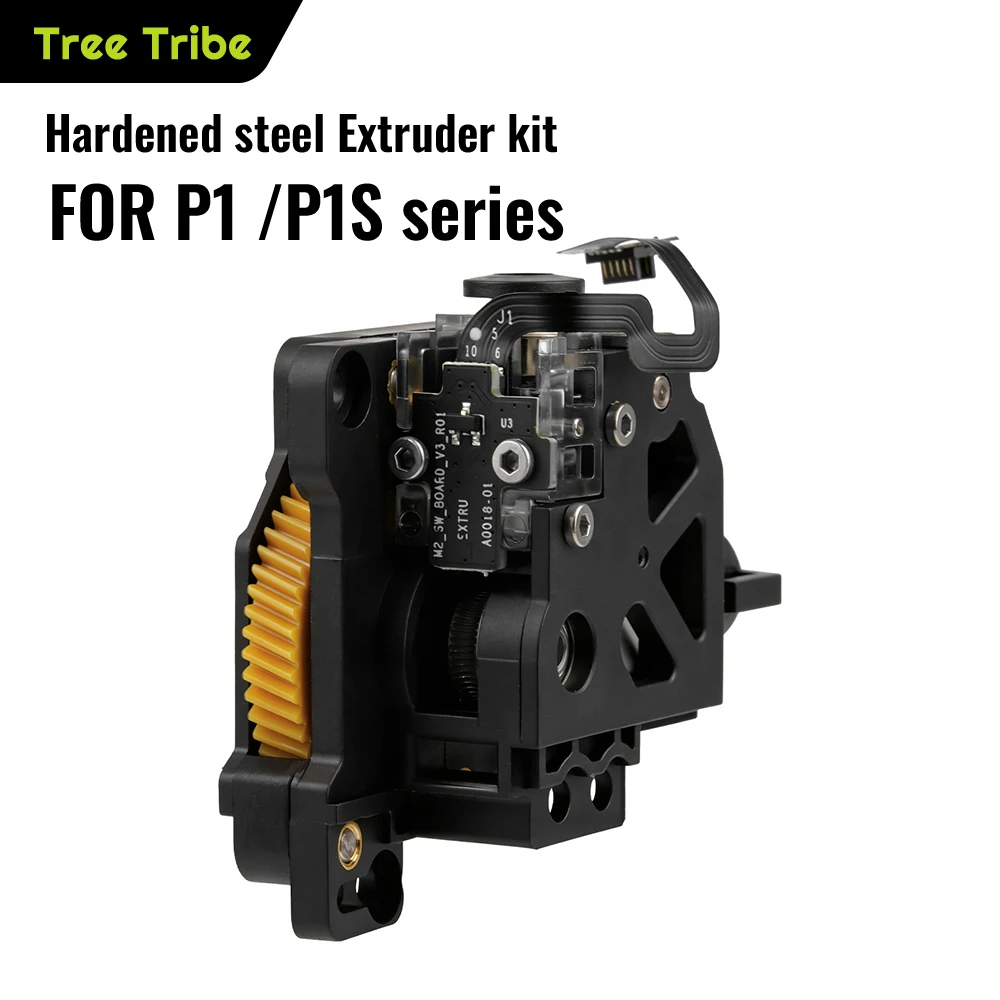 

Tree Tribe is suitable for P1, P1P, and P1S extruders with built-in sensors and hardened steel gears Extruder