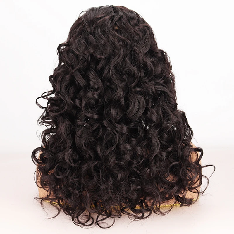 Synthetic High Heat Resistant Material African Small Curly Hair Whole Wig Suitable For Daily Cosplay Wears