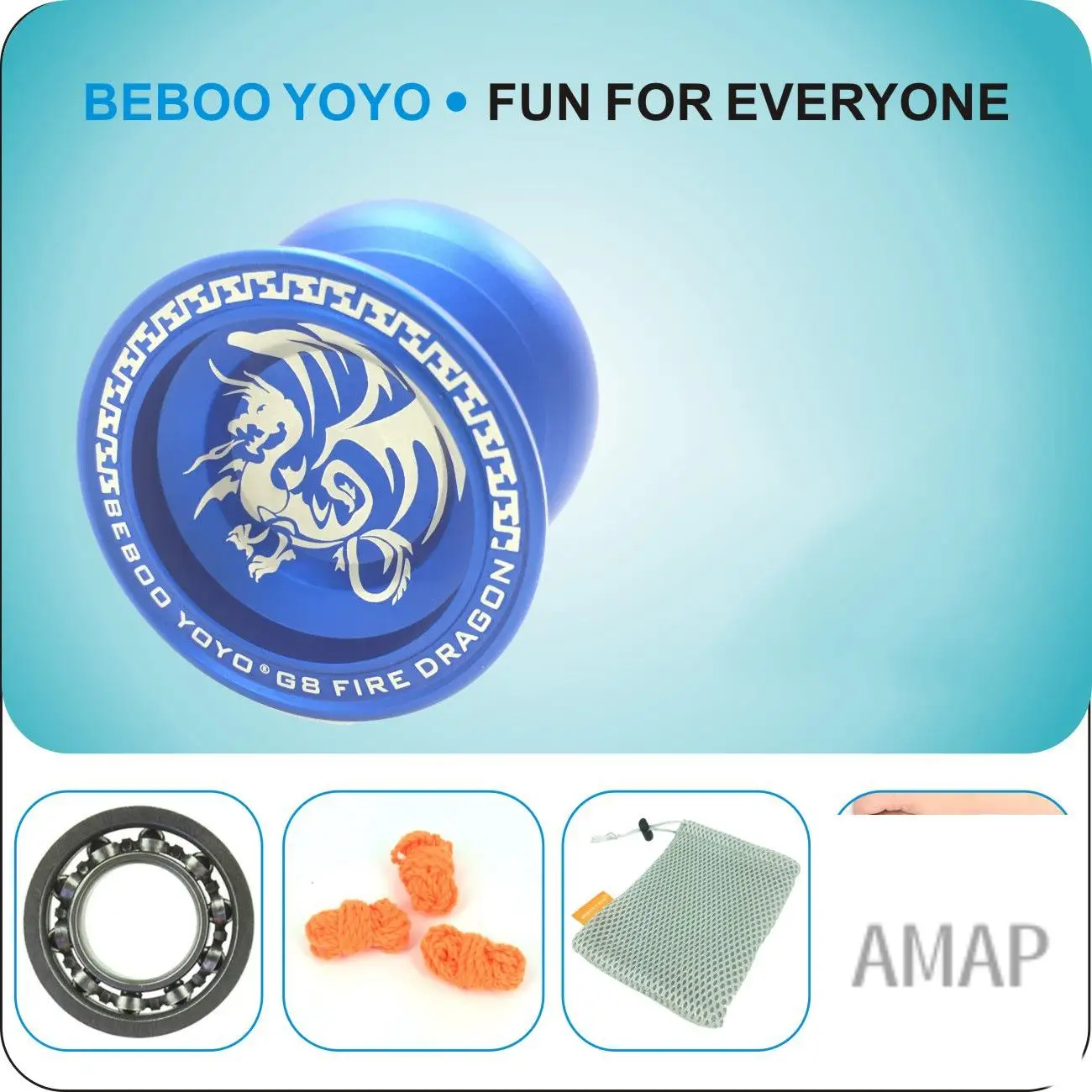 

MP-Bebooyoyo Metal Yoyo Professional Yoyo Set Yo Yo + Glove G8 Yo-Yo Metal Yoyo Classic Gift Present