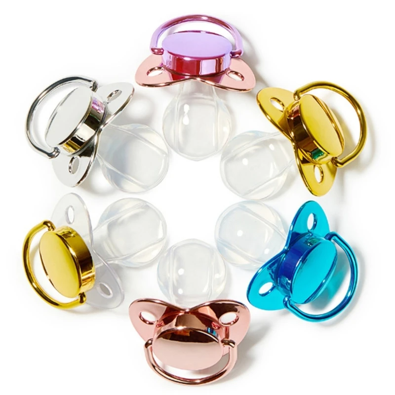 1pc BPA Silicone Adult Soothing Pacifier Solid Color Adult Sized Stress and Anxiety Relieve Soother Nipple