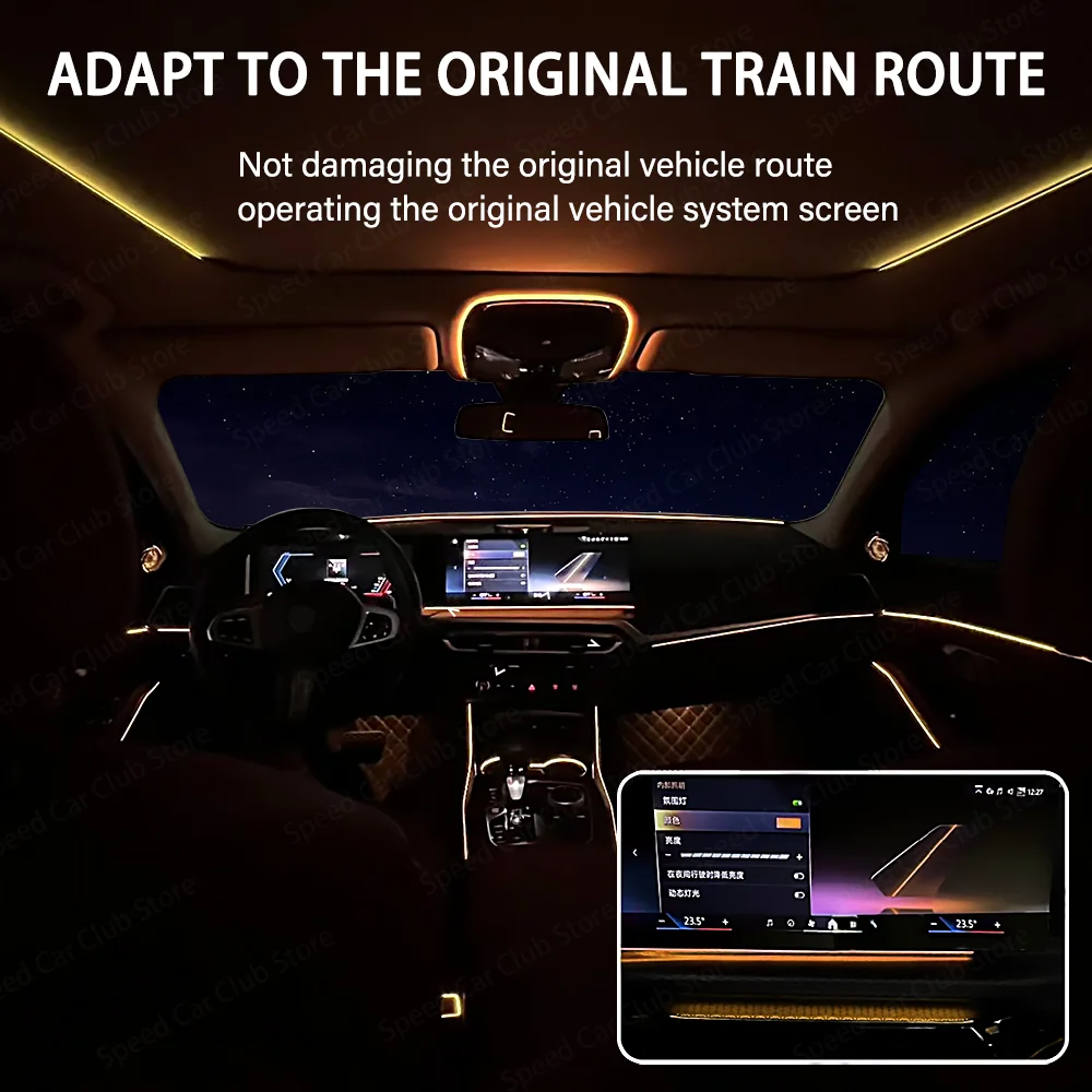 

Roof reading light suitable for 11 color ambient light of the original car For BMW 3 4 5 6GT 7 8 Series G20 G30 G05 G06 G07 G01