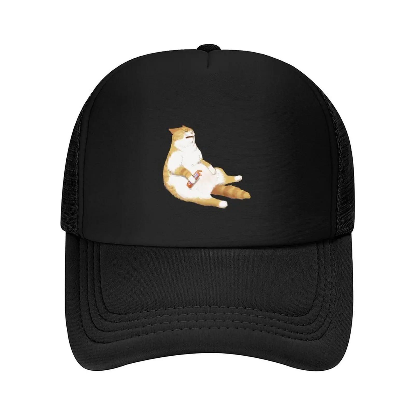 

Scrungy orange cat Baseball Cap Mountaineering fishing caps man Streetwear Male hat Women's 2025 Men's