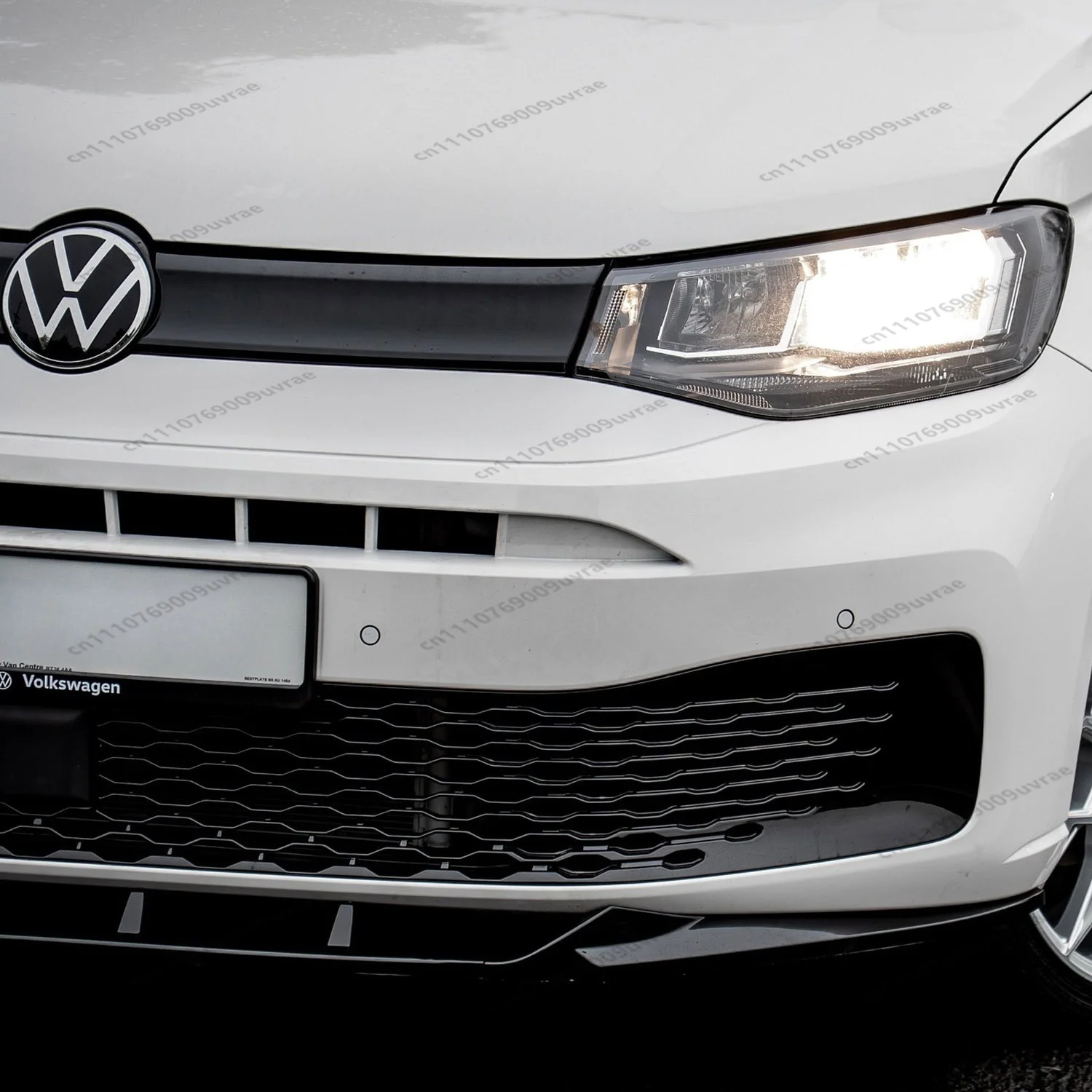 Gloss Black Max Style ABS Front Bumper Lip Spoiler Diffuser Splitter For VW Caddy MK5 2021-2026 Maxi/Cargo Bodyklits Tuning view 2