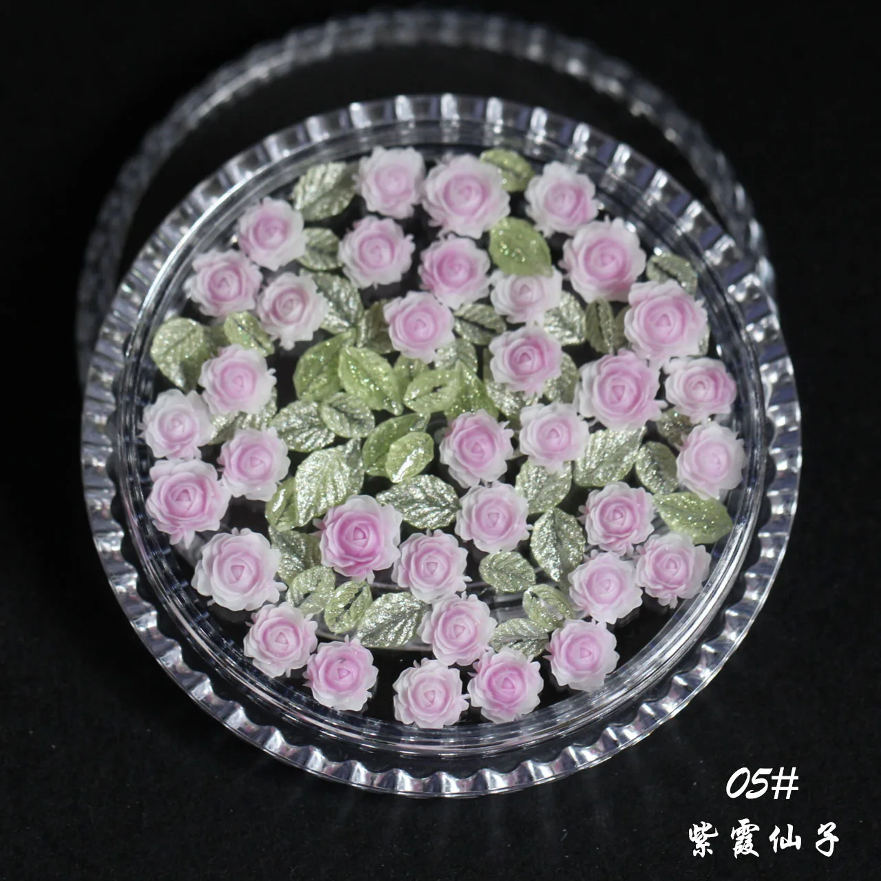 Chic Mixed Rose and Camellia 3D Nail Accessories Resin Nail Decoration Colorful Resin Mixed Flower set