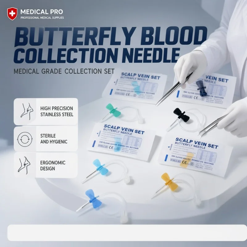 100Pcs Butterfly Blood Collection Needle, Single & Double Wing Disposable, Personal Health Care Accessory