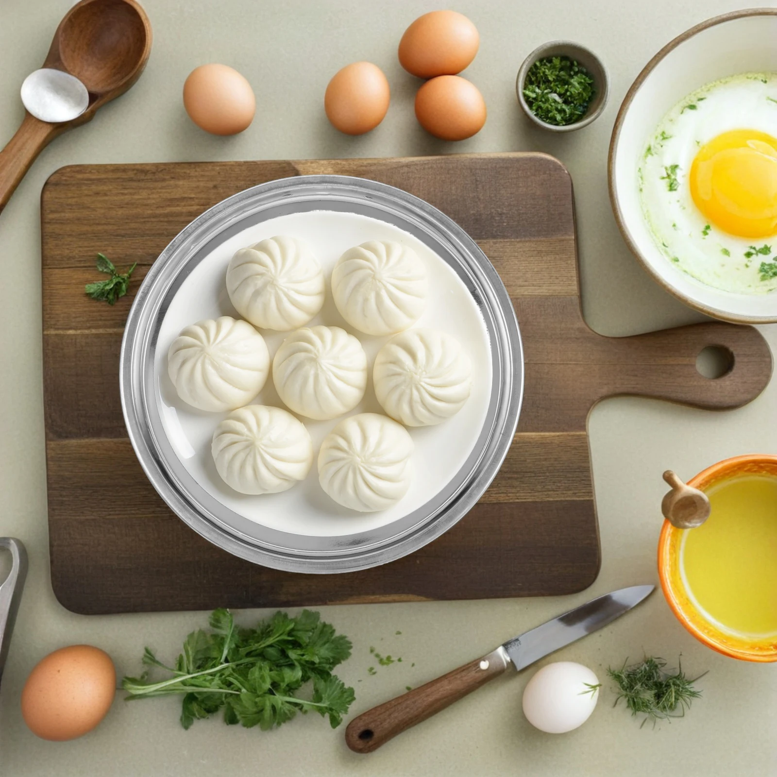 

Round Stainless Steel Steamer Insert for Canning Rack Pressure Cooker Trivet Food Steaming Basket Plate Cooking Stand Silver Pan