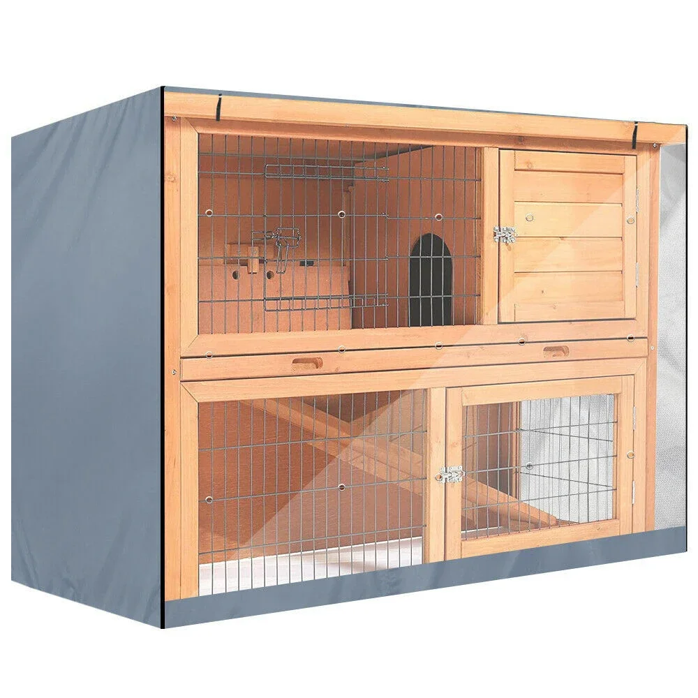 

All-Season Pet Cover Double Decker Cage 210D Oxford Fabric Air Circulation System Long-lasting Performance Secure Fit
