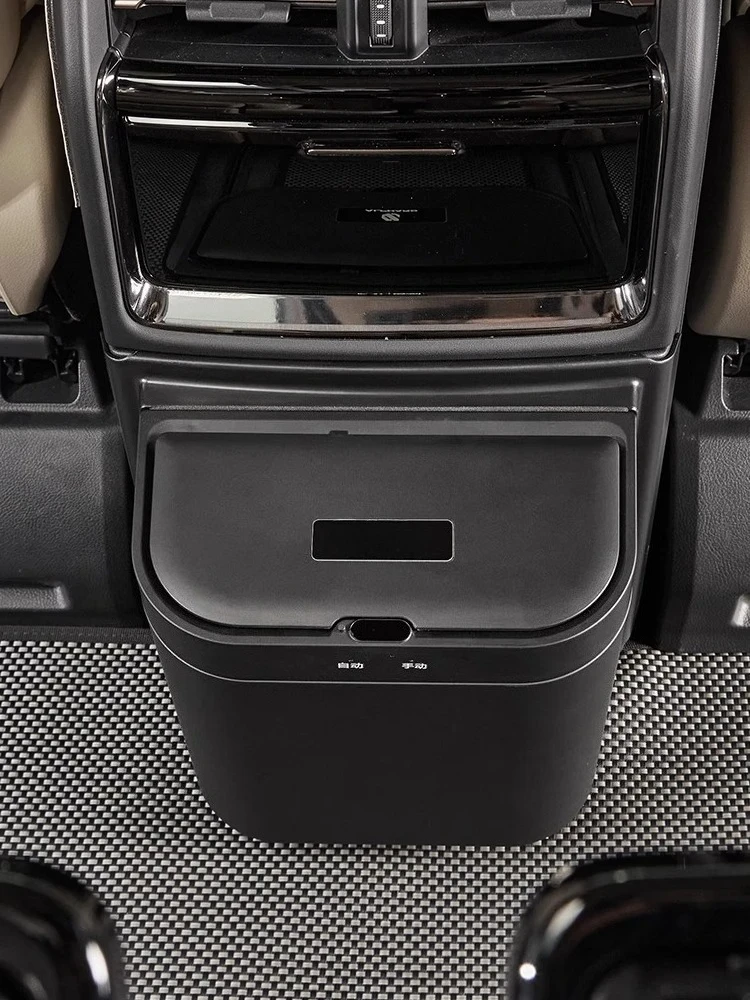 For 40 30 series Alphard Vellfire Smart middle row electric trash can convenient storage and organization built-in lighting