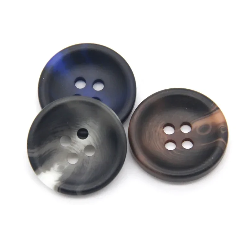 15/18/20/23/25mm British style Men Suit Uniform Resin Buttons For Clothes Pants Coat Jacket Blazer Decorative Sewing Accessories