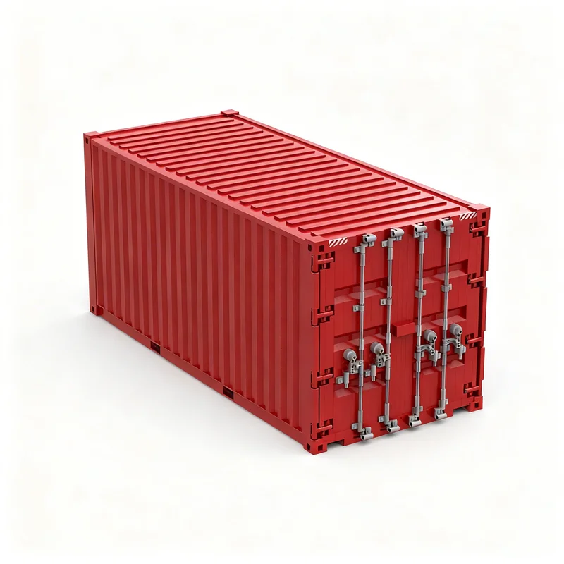 9215pcs MOC 20 FEET SHIPPING CONTAINER - Hyperrealistic XXL Scale Functional Creator Creator Expert Model Building Blocks 3D