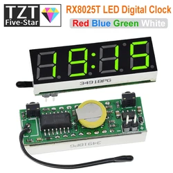 3 In 1 LED RX8025T Digital Clock Temperature Voltage Module DIY Time/Thermometer/Voltmeter DC 5-30V For Arduino