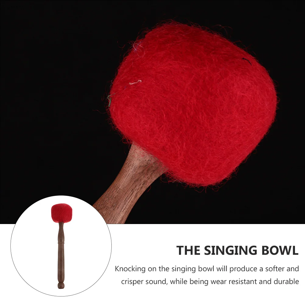 

1 pc Nepalese Sound Mallet Buddha Singing Stick Wooden Striker Red Durable Clear Tone Compatible With Tibetan