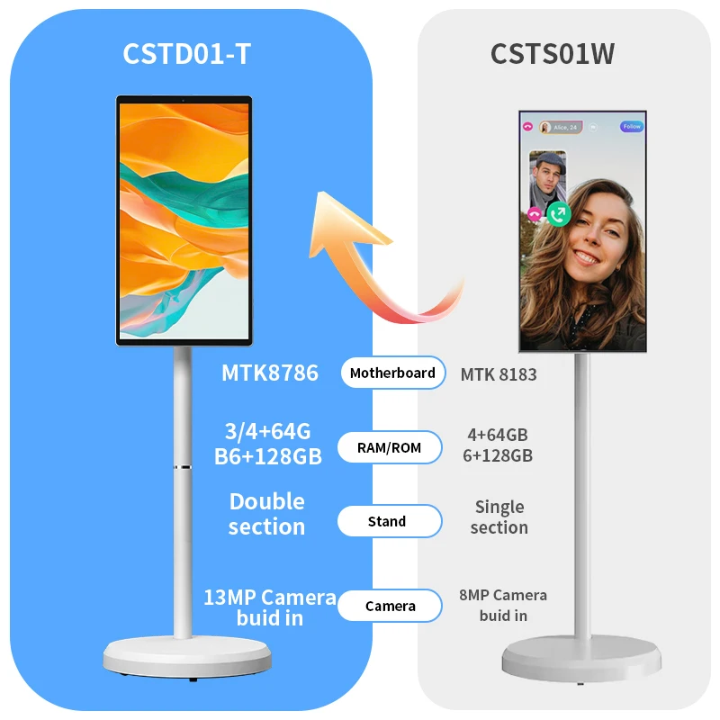 2026 موضة شعبية 21.5 بوصة طاقة البطارية أندرويد 13 Lg Stand By Me Tv داخل الخلية شاشة تعمل باللمس الصالة الرياضية الألعاب غرفة المعيشة التلفزيون الذكي #4