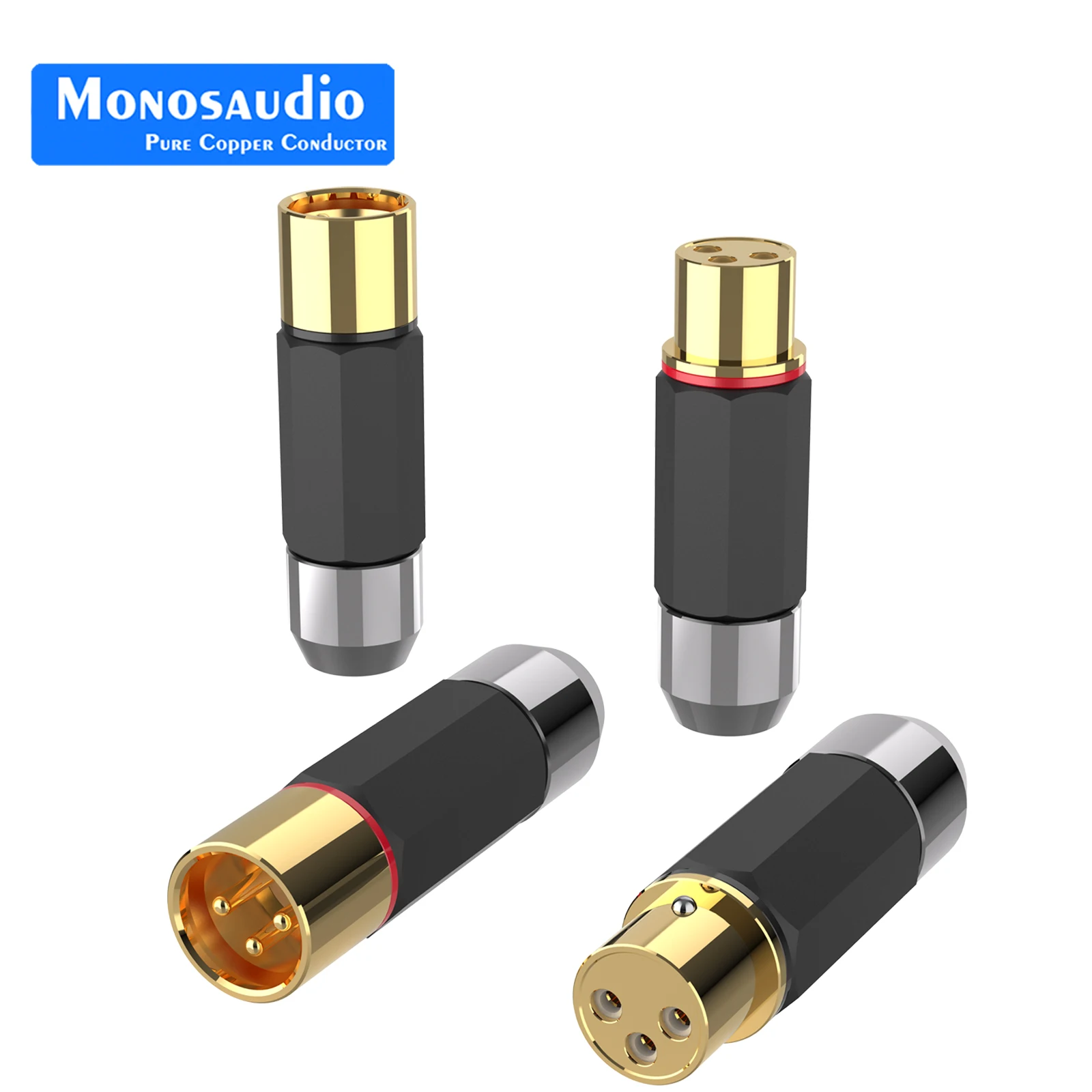 

Monosaudio XMF709G позолоченный 4N Чистая медь 3 Pin вкручиваемый разъем XLR No-разъем под пайку DIY HIFI аудио видео XLR сбалансированный кабель