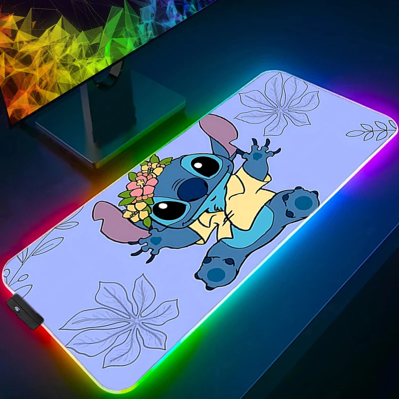 Mouse pad rgb ponto backlight acessórios de jogos projetado especificamente tapete gamer pc computador teclado tapete de mesa led mausepad