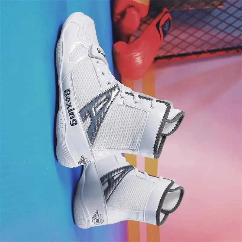 

Качественная борцовская обувь, мужская обувь для спортзала и бокса, мужские дышащие кроссовки для борьбы