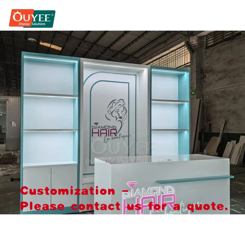 custom.Solution Provider Display Hair Display Shop Storage Included Franchise Wig Store