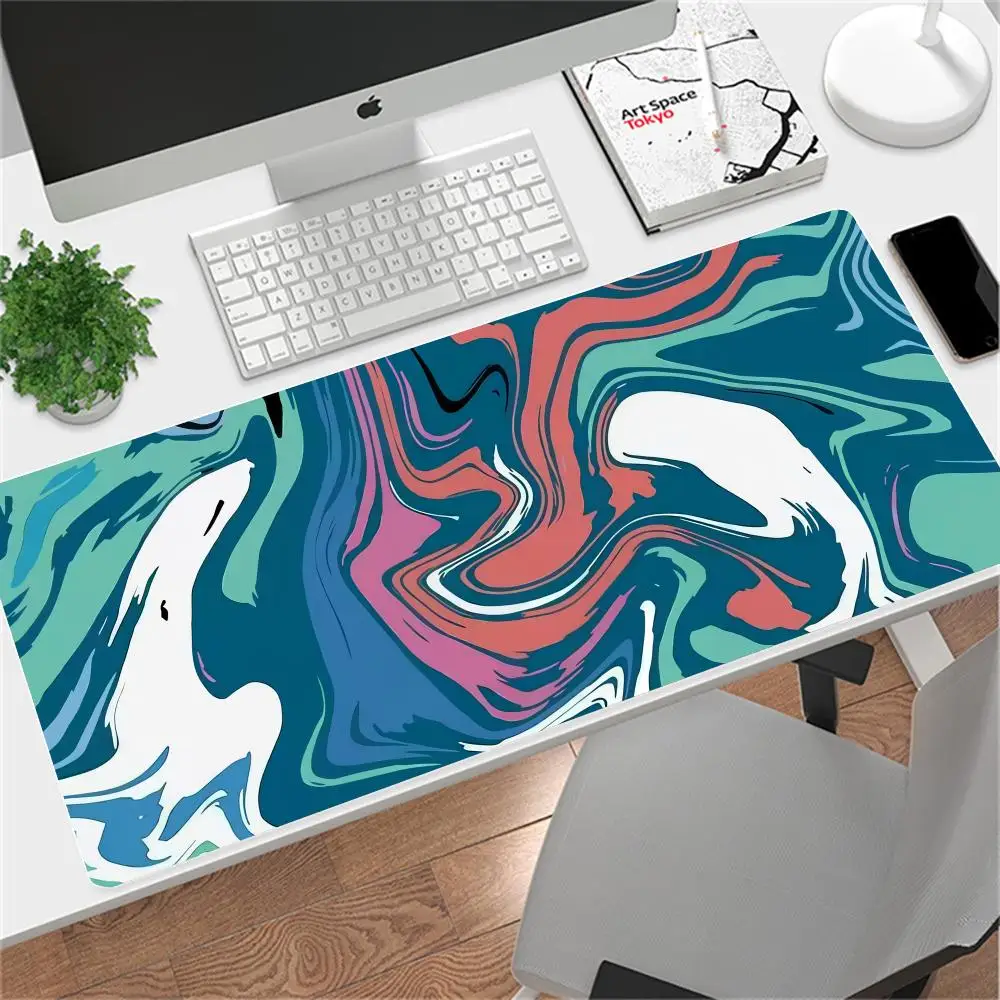 

XXL Strata Liquid 900x400 Mouse Pad Computer Laptop Anime Keyboard Mouse Pad Large Rubber Mouse Pad Keyboard Gamer Decorative Ta