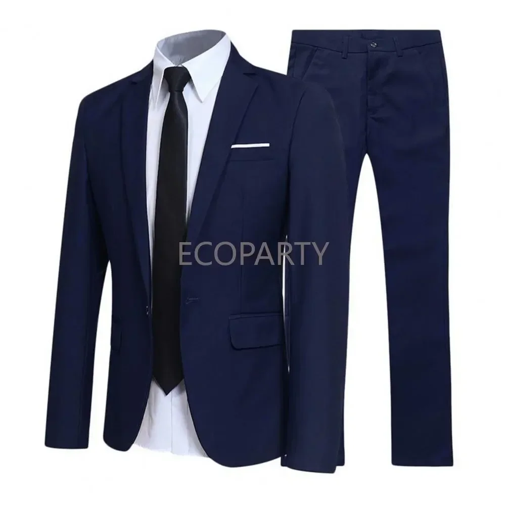 

33Men Slit Fit Two Three Piece Business Dress Man Suit Groomsmen Clothing Suits for Men 2022 Trajes De Hombre Prom Suit Costuum