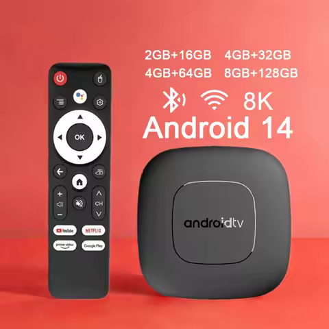 Android 14 TV Box T1 Allwinner H313 Support 4K 8K 2.4G&amp;5G Dual Wifi Smart Voice Assistant Netflix Google Media Player 64GB 128GB