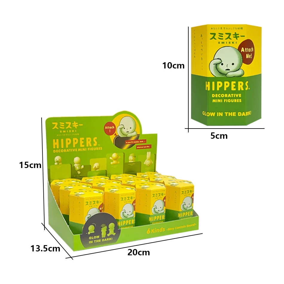 New Smiski Hippers Sonny Angel hippers toilet bath living Party Series Recorative Mini Figure Doll Box Christma Toys Gift