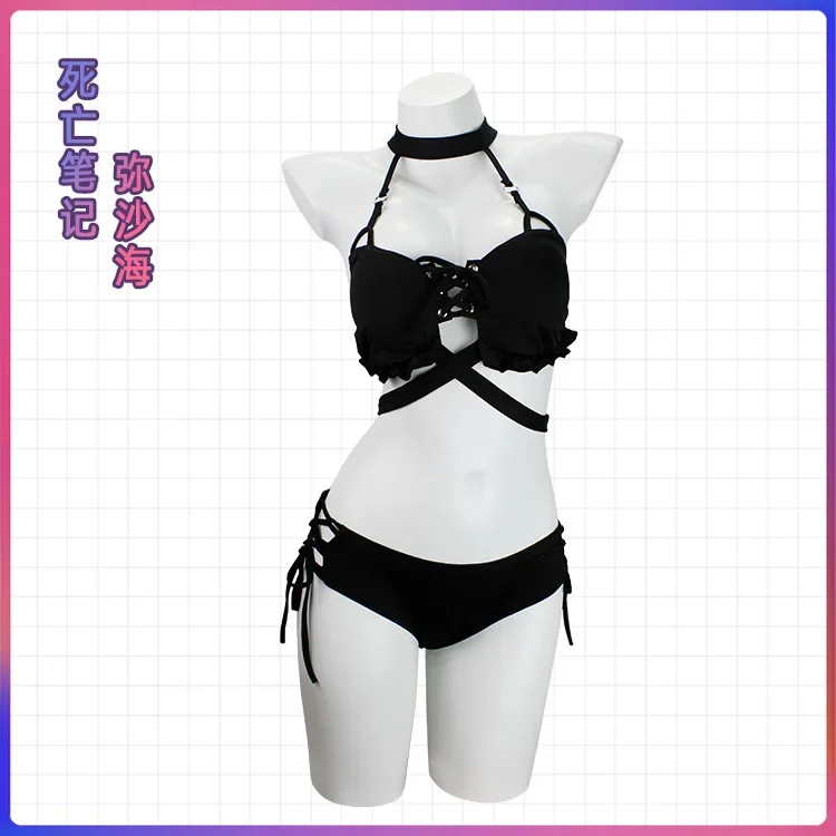 

Death Note cosplay black camisole swimsuit DEATH NOTE Miyamizu cosplay women's performance outfit