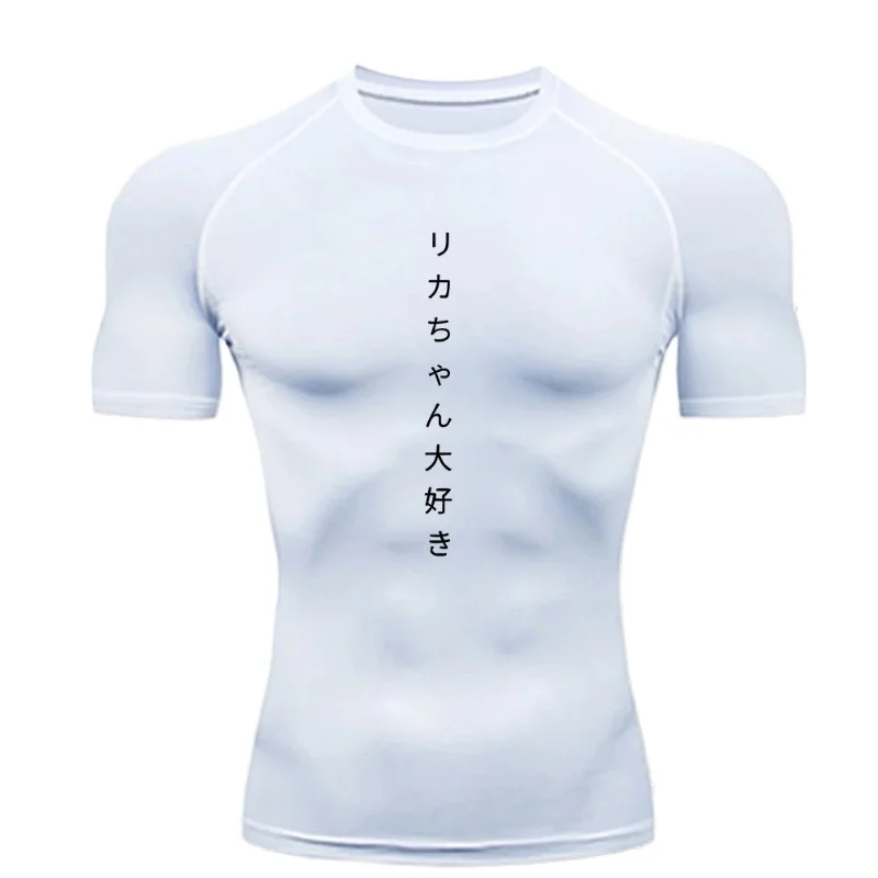 Men's Sports T Shirt Breathable Gym Fitness Multi-functional Short Sleeve Workout Tops Quick Dry Compression Towel Loop Slim Fit