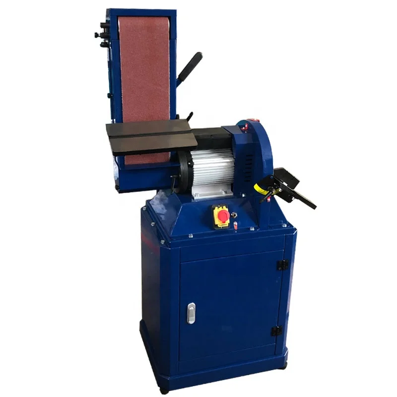 

1100W Motor 150MM Adjustable Belt Sander 6Inch Disc Bench Belt Machine for Wood Polishing and Grinding with Dual Dust Extraction