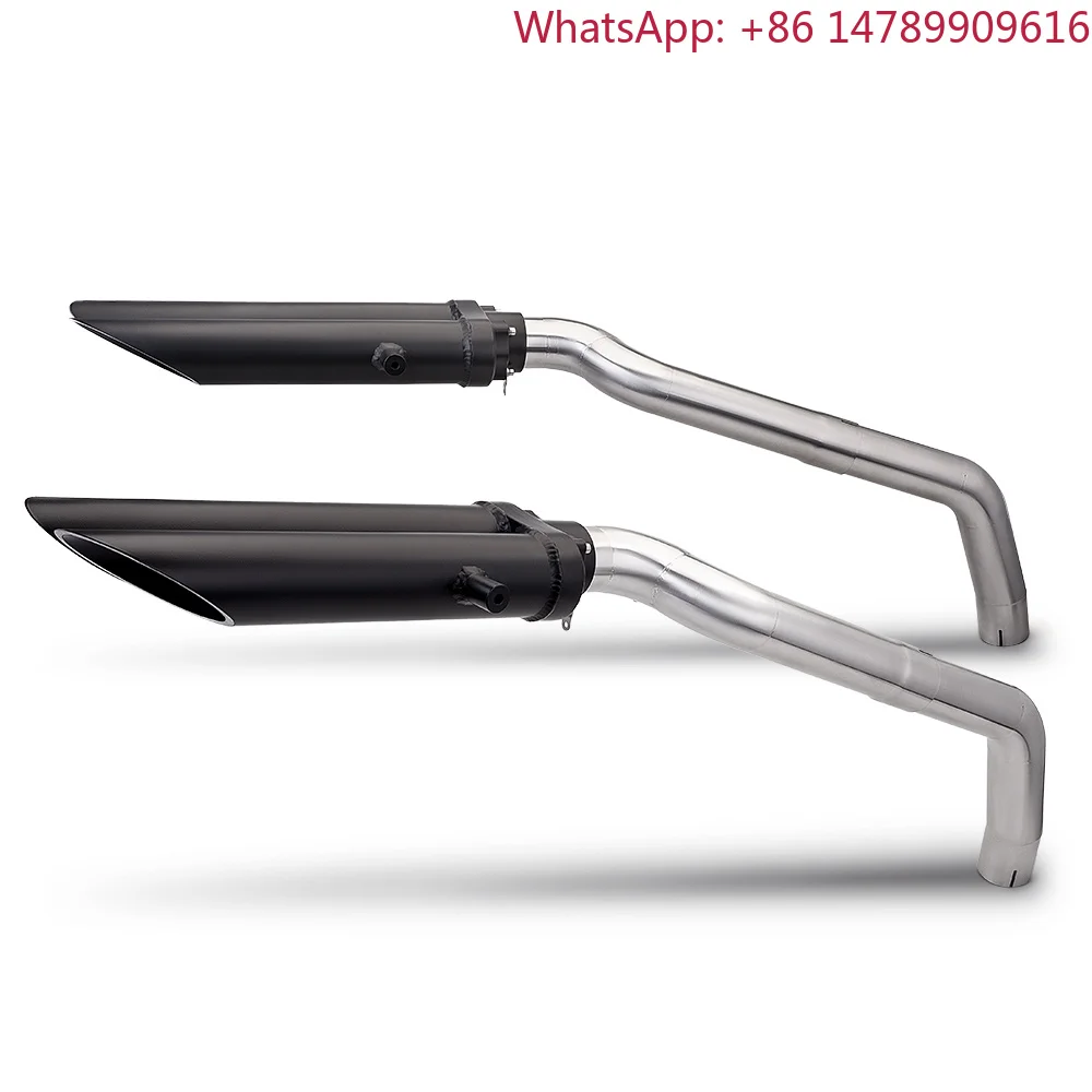Motorcycle AccessoriesUniversal 51mm Moto Exhaust Pipe, Racing Muffler With DB Killer, Carbon Fiber Style For Street Bike, Perf